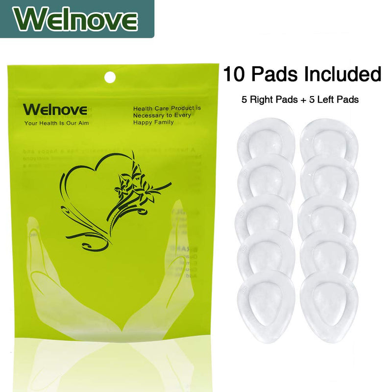 Welnove 10Pcs Metatarsal Pads Self-Sticking Ball of Foot Cushions Adhere to Shoes Anti-Slip Forefoot Cushions for Mortons Neuroma,Foot Sore(Forefoot Pads) - NewNest Australia