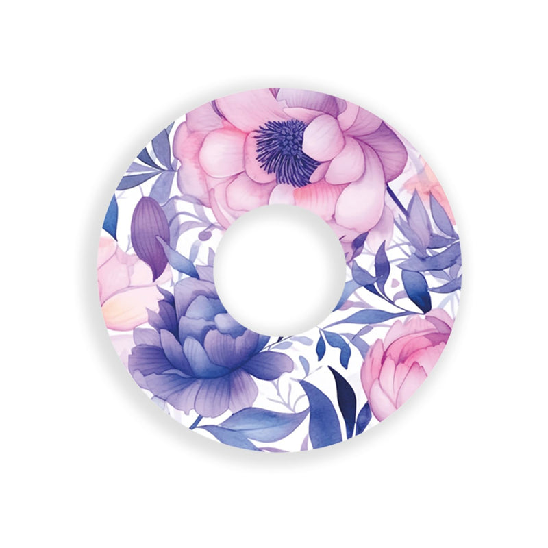 Slidesticker® | Plasters for Freestyle Libre 3 Sensor (10 pieces, Mix-Flowers) | Waterproof - Skin-friendly - Breathable - Strong hold | Self-adhesive fixation plasters, sensor fixation 10 pieces - NewNest Australia