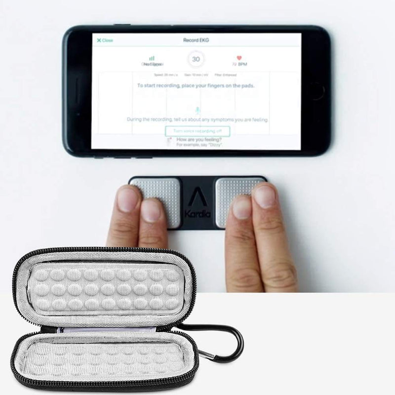 Case Compatible for AliveCor KardiaMobile Personal EKG | Detects AFib | AliveCor KardiaMobile 6L | SnapECG Heart Monitor | Sec Portable Heart Rate(CASE ONLY) - NewNest Australia