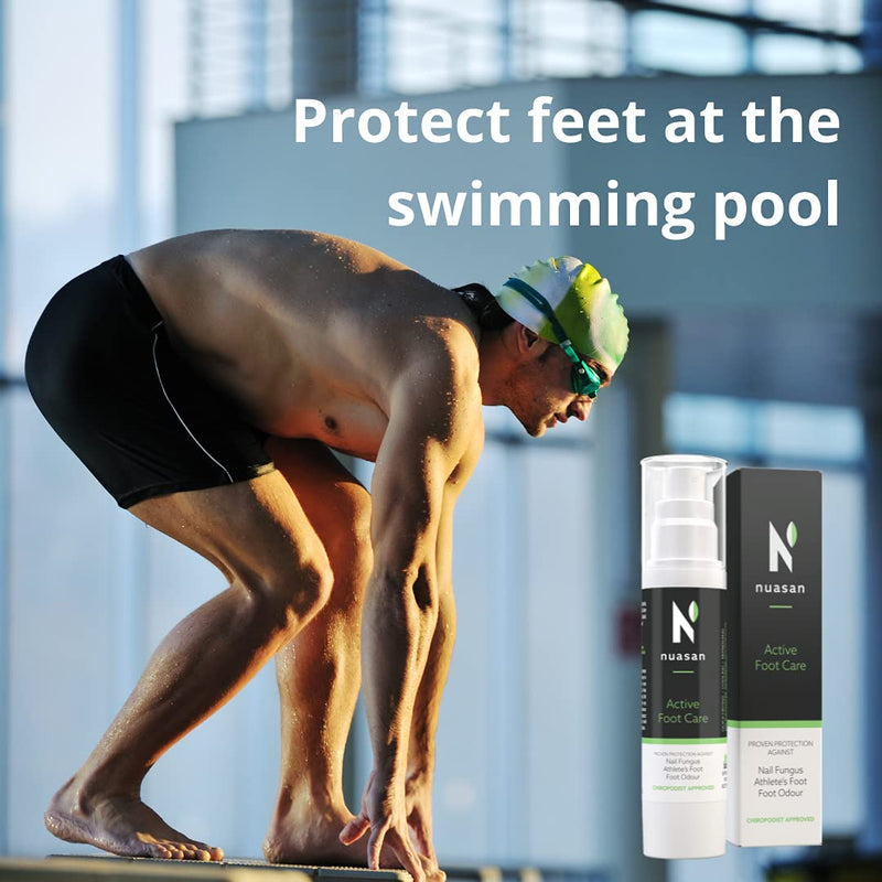 Nuasan Active Foot Care Foot Spray - Athletes Foot Treatment, Antifungal, Antibacterial Spray for Smelly Feet - Natural Nail Fungus Protection, Foot Deodorant - Itchy Feet Relief, Foot Odour Control - NewNest Australia