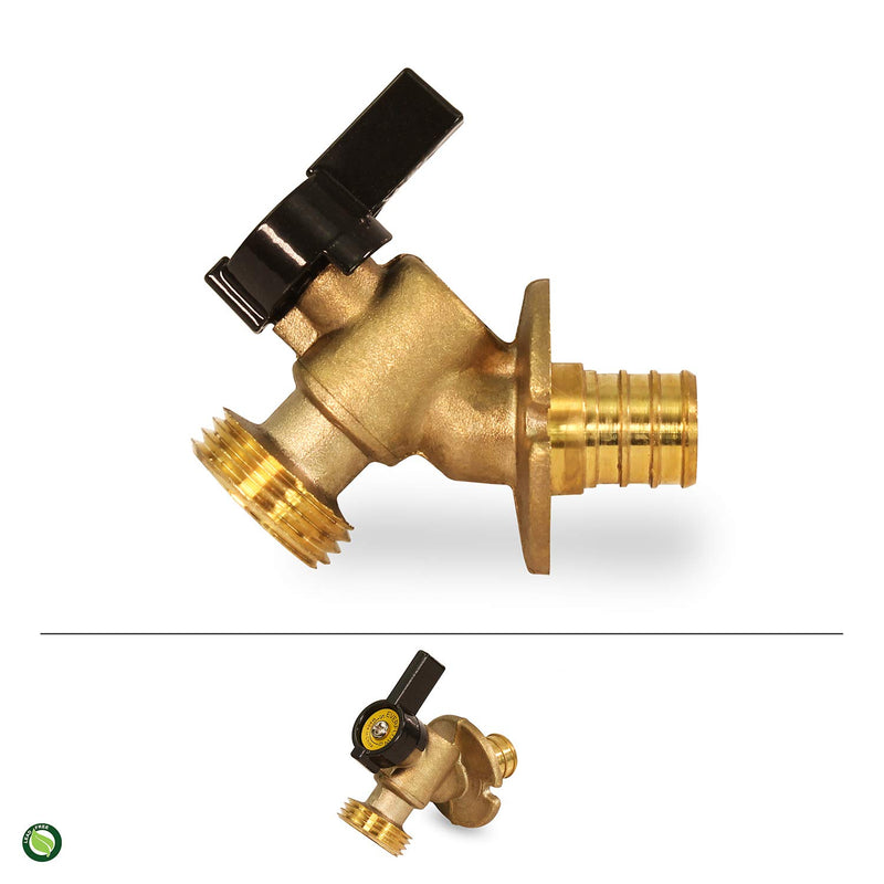Midline Valve 69564Q Quarter Turn Sillcock Hose Bibb 3/4 in. Pex Inlet x MHT Outlet, Cast Brass, 3/4 3/4 - NewNest Australia