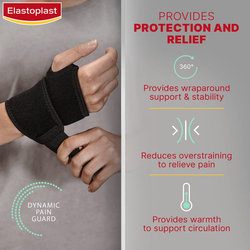 Elastoplast Protective Adjustable Wrist Support, Supportive Wrist Brace for Carpal Tunnel, Tendonitis, Sprains, Strains, Arthritis and Weak/Injured Wrists, Medical-Grade Left & Right Hand Support - NewNest Australia