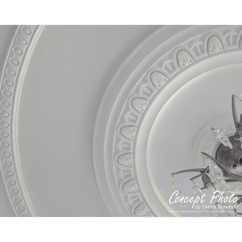 Ekena Millwork CM07AL Small Alexandria Ceiling Medallion, 7 7/8"OD x 3/4"P (Fits Canopies up to 4 5/8"), Factory Primed - NewNest Australia