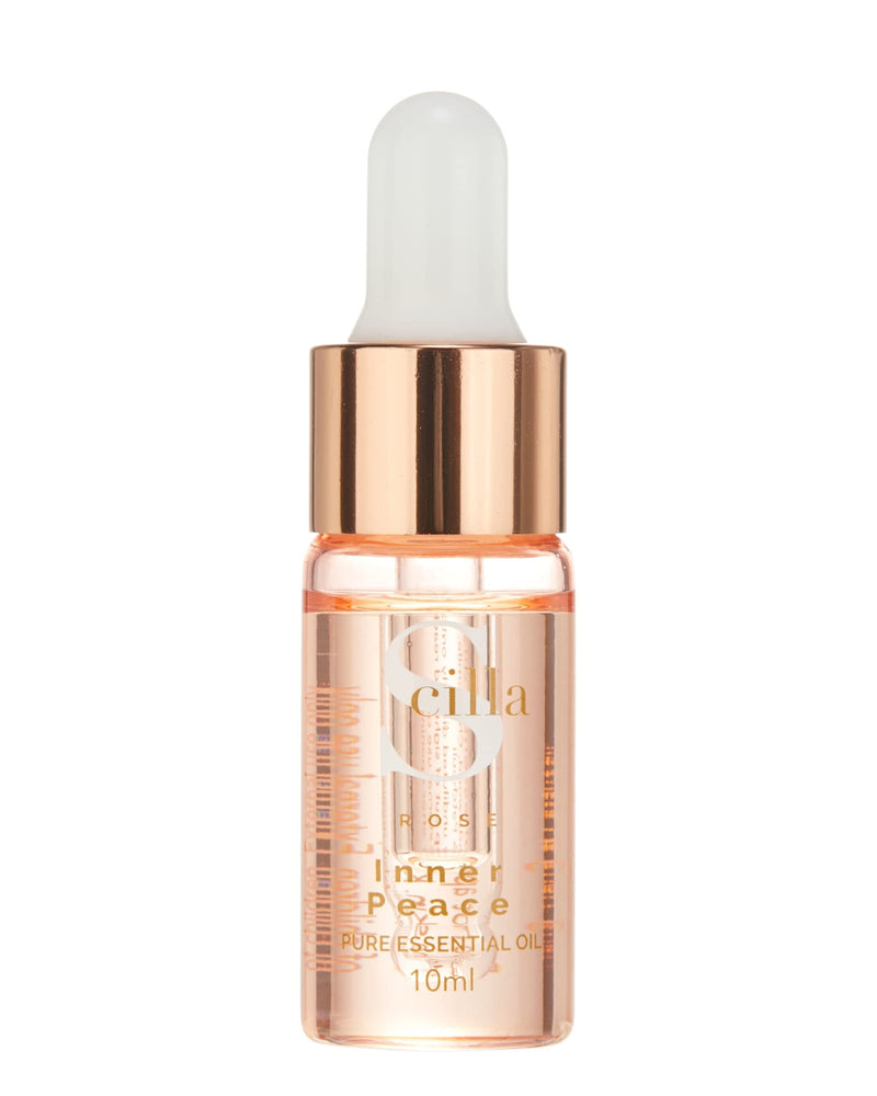 Scilla Rose Inner Peace-Pure Essential Oil Blend 10ml Total De-Stress Aromatherapy Diffuser Oil - 100% Natural and Organic with Lavender, Patchouli, Ylang-Ylang, Sandalwood Oils ‎the Inner Peace Oil 10ml (Pack of 1) - NewNest Australia