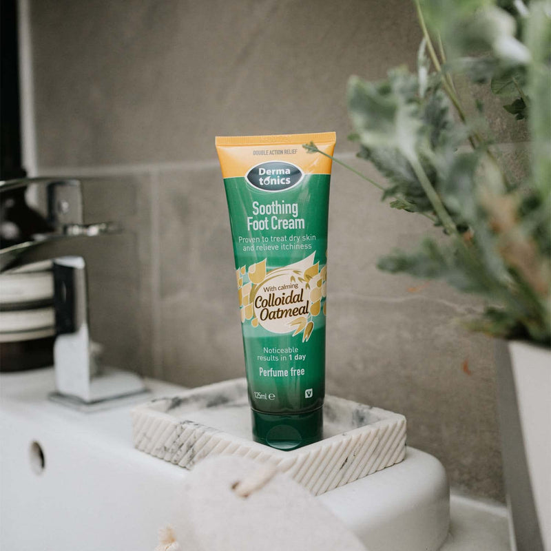 Dermatonics Soothing Foot Cream with Calming Colloidal Oatmeal | Rapidly Soothes and Relieves Itchiness Caused by Athlete’s foot, Diabetes, Dermatitis or Other Dry Skin Conditions | 125 ml 125 ml (Pack of 1) - NewNest Australia