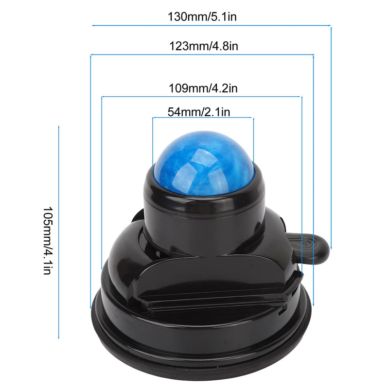 Mountable Muscle Massage Ball, Suction Cup, Manual Massage Roller Ball, Back Massage Roller, Trigger Point Massager For Stress Relief, Release Muscle Knots, 360 Degree Rotation - NewNest Australia