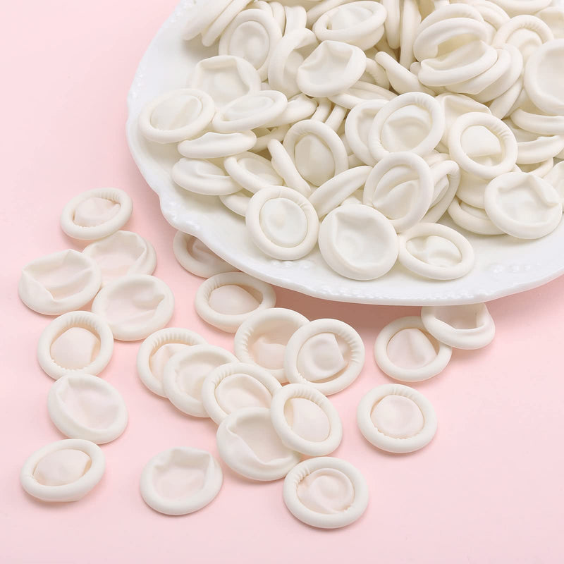 300Pcs Finger Cots Medium Latex Finger Cots White Finger Protectors for Injured Finger,Cracked Finger,Sports - NewNest Australia