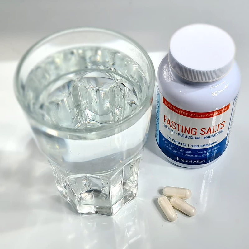 Fast Salt Capsules: Pure Electrolyte Supplement For Longer Fasting. Sodium, Potassium, Magnesium. Completely Free From Unhealthy Fillers, Sugars, Sweeteners. 120 Capsules - NewNest Australia