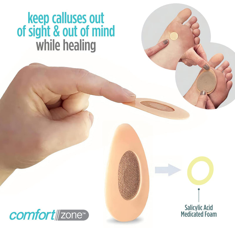 Comfort Zone Medicated Callus Removers, Effective Callus Removal Treatment with Salicylic Acid, 8 Medicated Patches and 12 Protective Pads - NewNest Australia