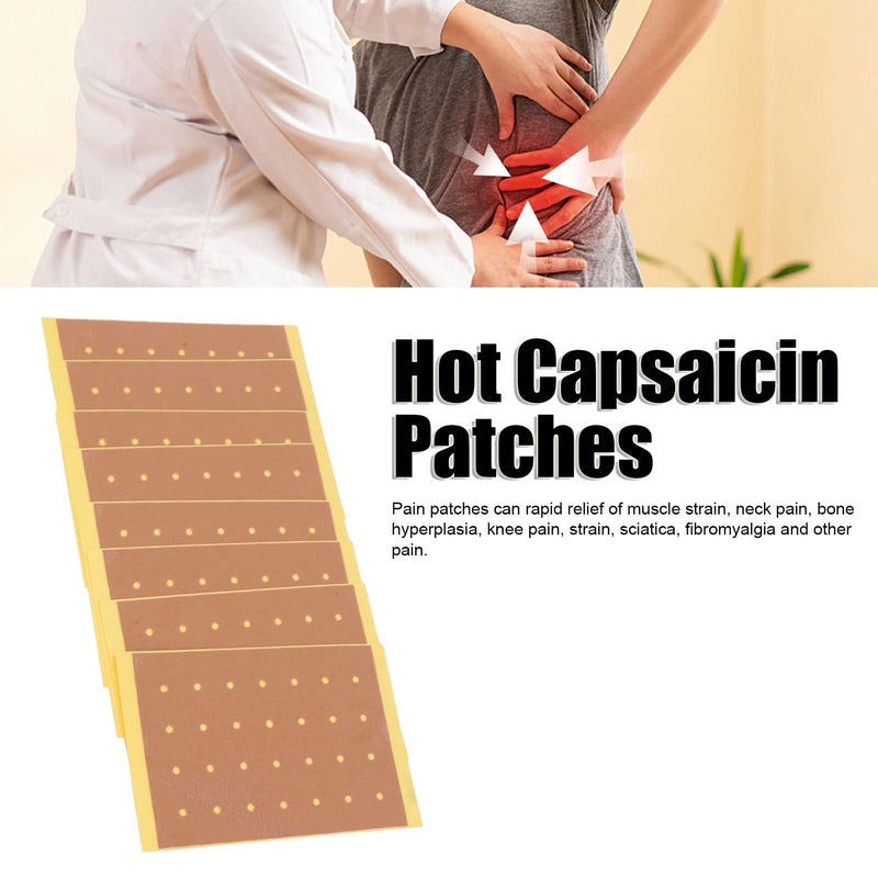 Pack of 40 Hot Capsaicin Plasters, Pain Relief Plasters for Back, Neck, Shoulder, Knee Pain and Muscle Soreness, Rheumatoid Arthritis Severe Pain Relief Plasters - NewNest Australia