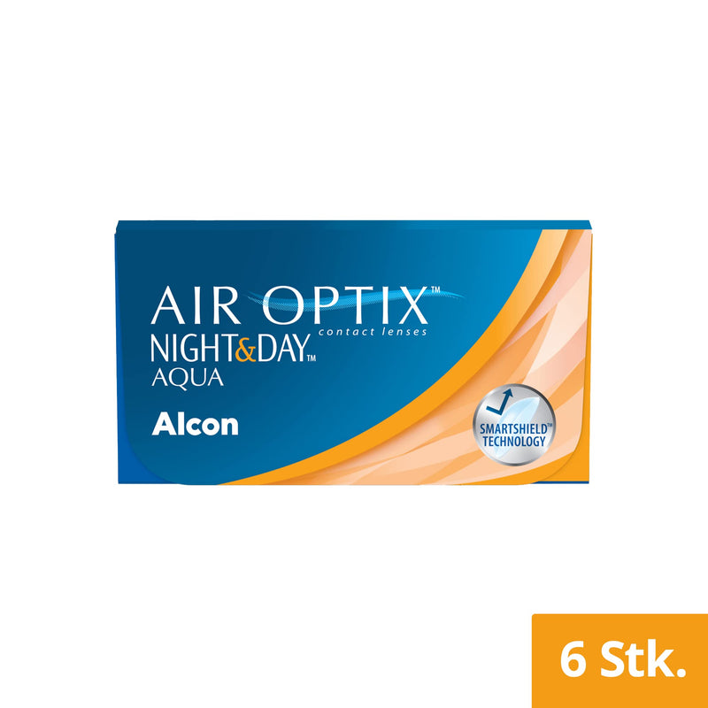 Air Optix Night & Day Aqua monthly lenses soft, 6 pieces, BC 8.6 mm, DIA 13.8 mm, -2.5 diopters 8.6 millimeters 13.8 millimeters - NewNest Australia