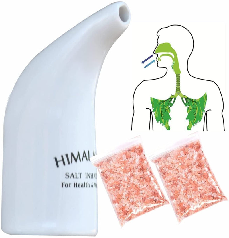 Salt Inhaler Manual Easy Saltpipe The Salt Therapy Inhalators for Allergy and Asthma - Original Himalayan Salt Ceramic Filled Pipe with 100% Pure Himalaya Rock Salt. (Salt Inhaler) - NewNest Australia