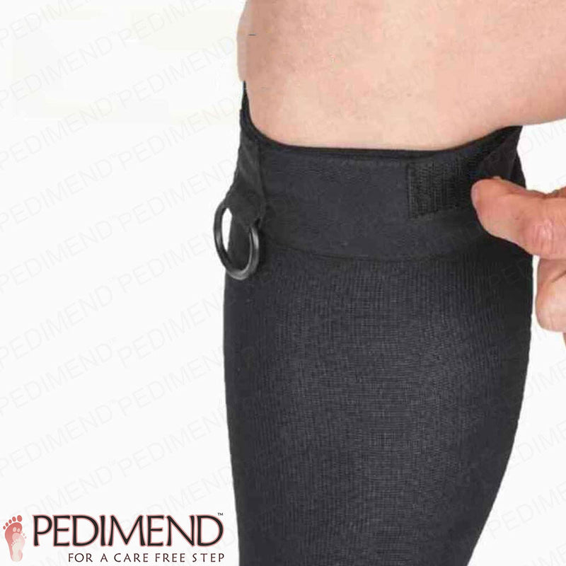 Pedimend Night Sock for Plantar Fasciitis and Achilles Tendonitis with Adjustable strap (1 PC) - Compression Stockings - Stretches the Calf and Soft Tissues of the Foot - Foot Care (S/M: Up to 16”) S/M: Up to 16” - NewNest Australia