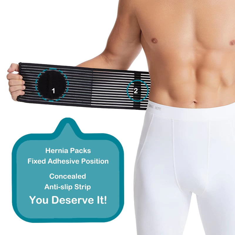 Umbilical Hernia Strap for Men and Women - Abdominal Support with Compression Pads - Supports the waist and abdomen after surgery, postpartum and umbilical hernia assistance Large/X-Large (Pack of 1) - NewNest Australia