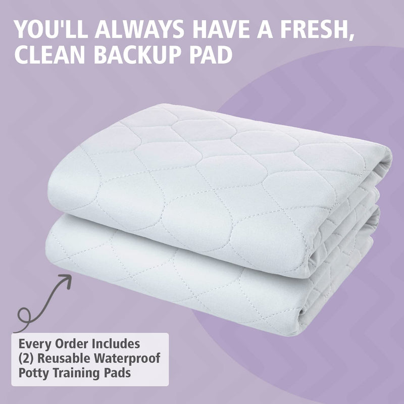 Potty training bed pads for waterproof protection (2 pack) | bed protector is Best for potty training and bed wetting toddlers & children. Absolute Lifesaver for your mattress & sheets | Lynmark kids - NewNest Australia