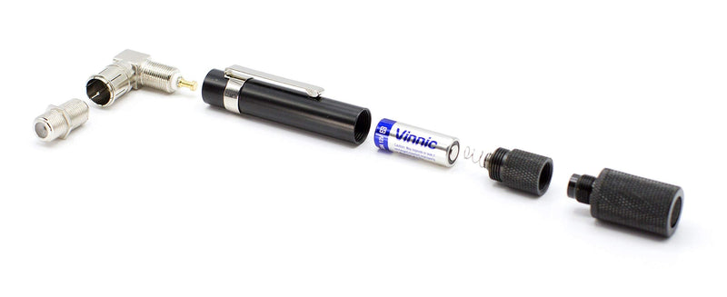 Coaxial (Coax) Pocket Continuity Tester (Tracer) with Voltage Toner (Sound) and Barrel Connector Bundle, For testing, labeling, and identifying coaxial lines - POCKET TONER - NewNest Australia