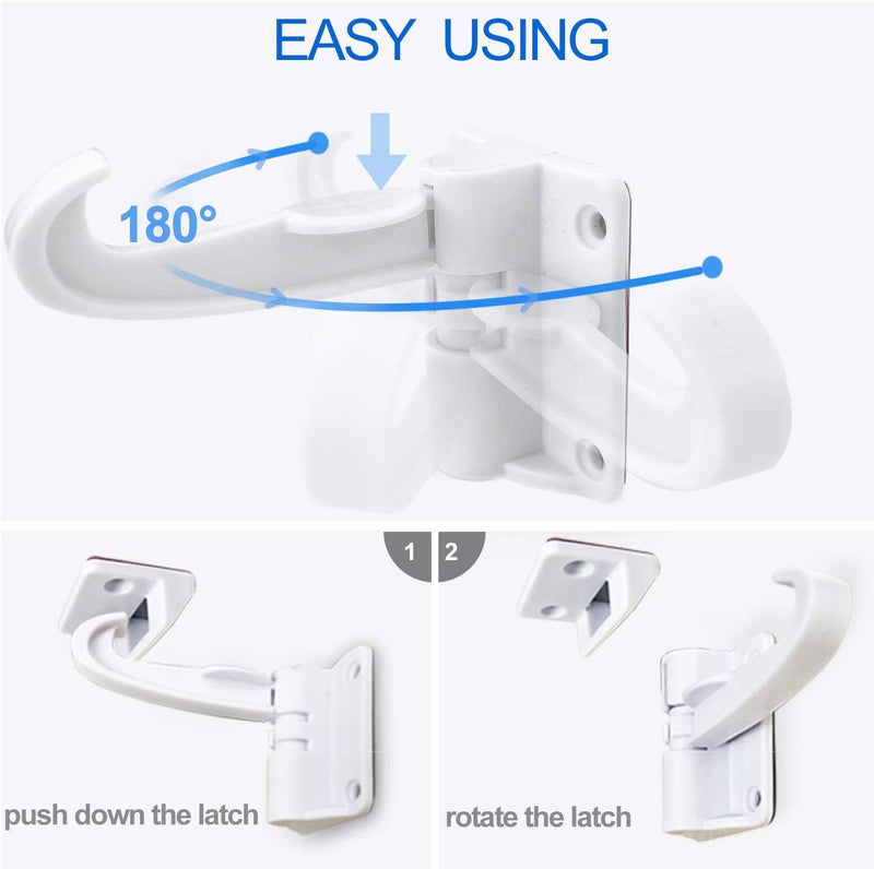 WeTest Invisible Design 5 Pack Kitchen Cabinet Locks - Child Safety Baby Cabinet Locks - No Drilling Screws for Latches and Drawers, 3M Adhesives (LJ-ZXS-120206) - NewNest Australia