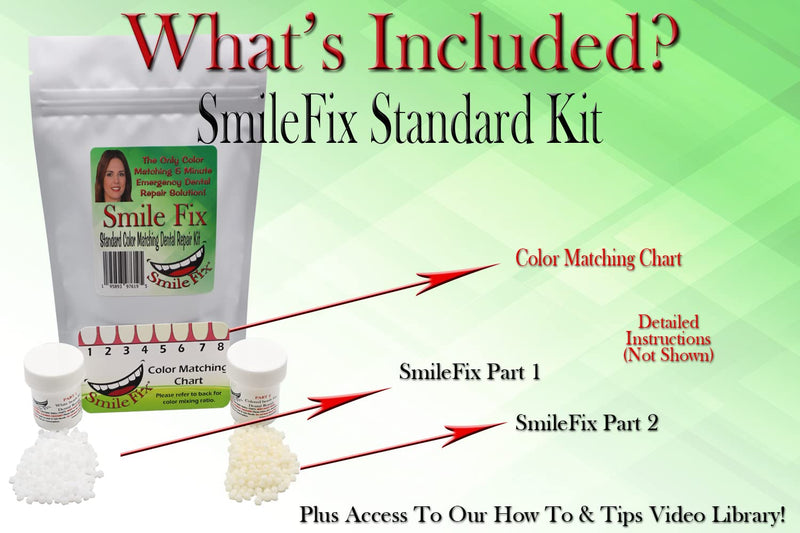SmileFix Standard Color Matching Dental Repair Kit – Hide & Fix Smile with missing or broken tooth and teeth. Filled space quick & safe. Regain your confidence and beautiful smile in minutes at home! - NewNest Australia
