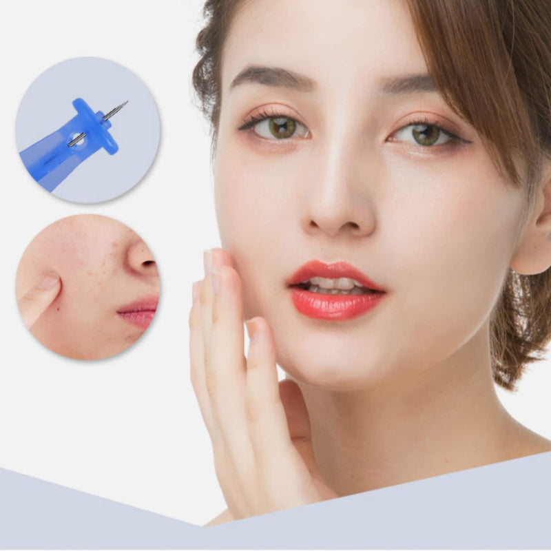 Professional 50pcs Disposable Blackhead and Blemish Remover Tools for Acne, Whitehead, Comedone Removal - Pimple Popper Set for Salon and Home Use - NewNest Australia