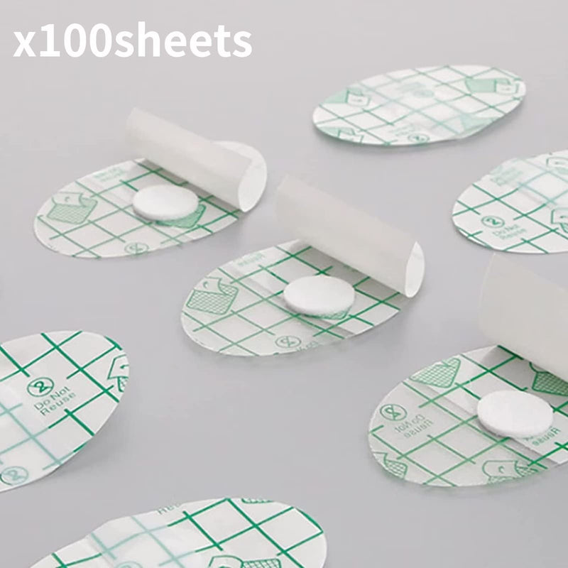 Runrayay Pack Of 100 Ultra Thin Transparent Ear Covers For Showers, Wear Protection Shoe Stickers, Heel Bubble Protection, Disposable Ear Protection, Waterproof For Swimming, Bathing And Others - NewNest Australia