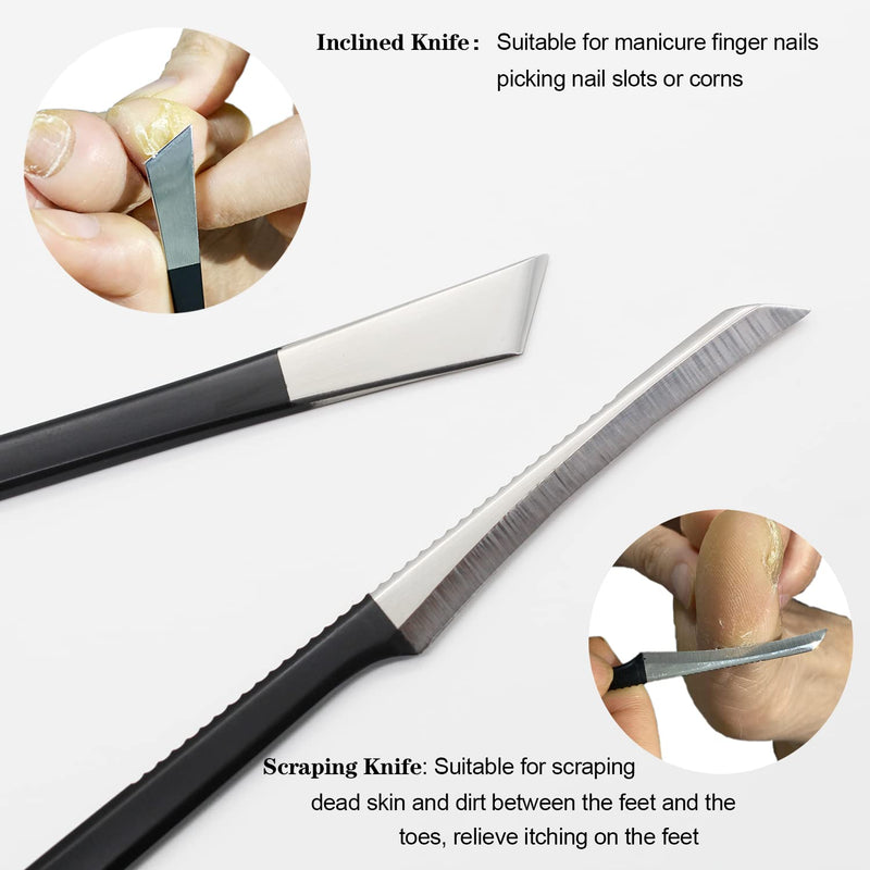 Callus Slicer Foot Scraper Pedicure Knife Kits - 4 Pieces Professional Foot File Callus Remover Feet Razor Foot Rasp Hard Skin Heel Callus Removal - Foot Care Pedicure Set For Hand Feet - NewNest Australia