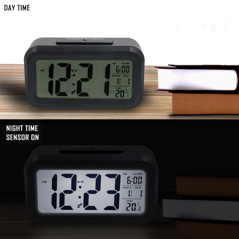 NewNest Australia - HONBAY Morning Clock,Low Light Sensor Technology,Soft Light That Won't Disturb The Sleep,Progressively Louder Wake Alarm Wake You Up Softly 