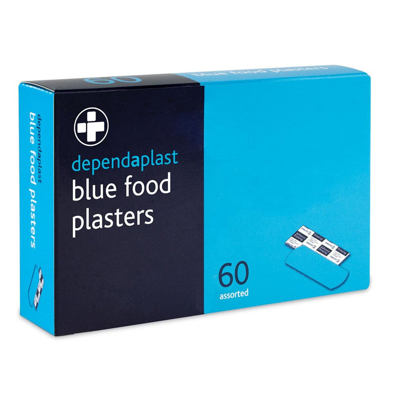 Dependaplast Wash Proof Blue Plasters. First Aid Kits Refill, Sterile, Low-Allergy Adhesive, Reliance Medical BS8599-1 Storage Dispenser Box In A Pack Of 5 Contains 300 Blue Plasters Medium - NewNest Australia