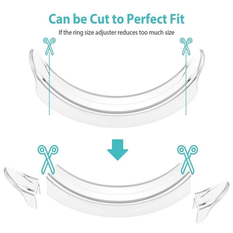Invisible Ring Size Adjuster for Loose Rings Ring Adjuster Sizer Fit Thin Rings with Jewelry Polishing Cloth - NewNest Australia