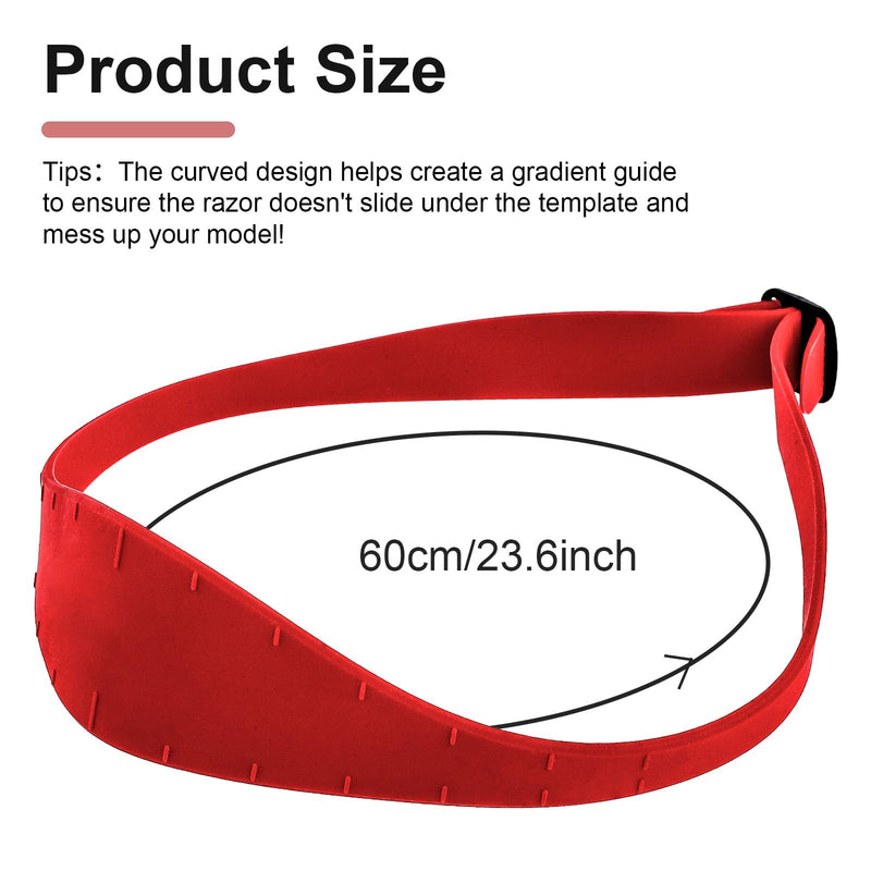 Neckline Shaving Template and Hair Trimming Stencil(Red) - NewNest Australia