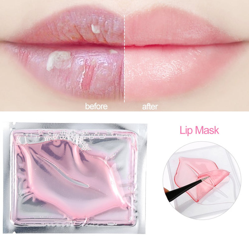 Lip Care Mask,15 Pcs Natural Collagen Beauty Exfoliating Lip Moisture Deep Hydration and Moisturizing Lip Refreshing Mask Free From Dryness and Dull Skin Charming and Beautiful - NewNest Australia