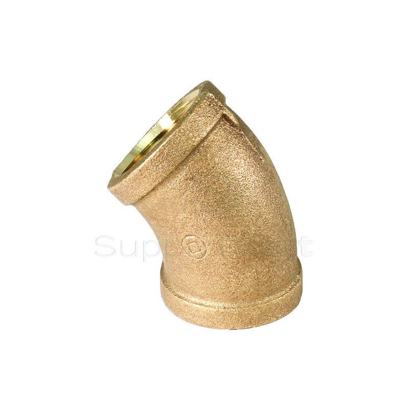 Supply Giant CSGM0100 1 45-Degree Elbow with Female National Taper Threads, Lead Free Brass Pipe Fitting, Durable, Higher Corrosion Resistance, Economical & Easy to Install, 7 - NewNest Australia