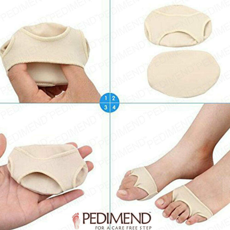 Pedimend™ 3 Pairs Sesamoiditis Pain Relief Treatment Pad | Gel Cushions for Feet | Pressure Ball of Foot Cushions Insoles | Mortons Neuroma Metatarsal Support Pads | Orthotic Shoe Inserts | Fat Pad - NewNest Australia