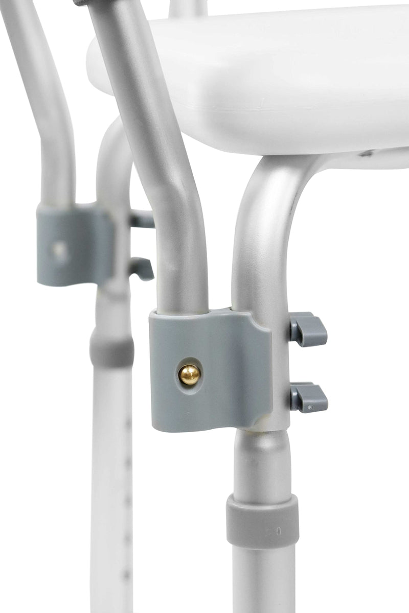 Pepe Shower Chair For Seniors With Backrest, Shower Stool With Armrests, Bathroom Chair For Shower, Shower Seat For Seniors, Height Adjustable, Bath Chair With Backrest, Shower Chair, White, Tool-Free - NewNest Australia