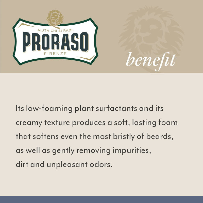 Proraso Beard Wash Cypress & Vetyver, 200 ml, scented beard shampoo cleans, nourishes and refreshes beard and skin, washing gel gently removes impurities, Made in Italy - NewNest Australia