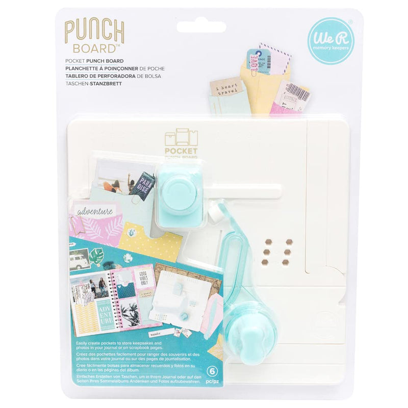 We R Memory Keepers 0633356604846 Tool Journaling-Pocket Punch Board (6 Piece), Multicolor - NewNest Australia