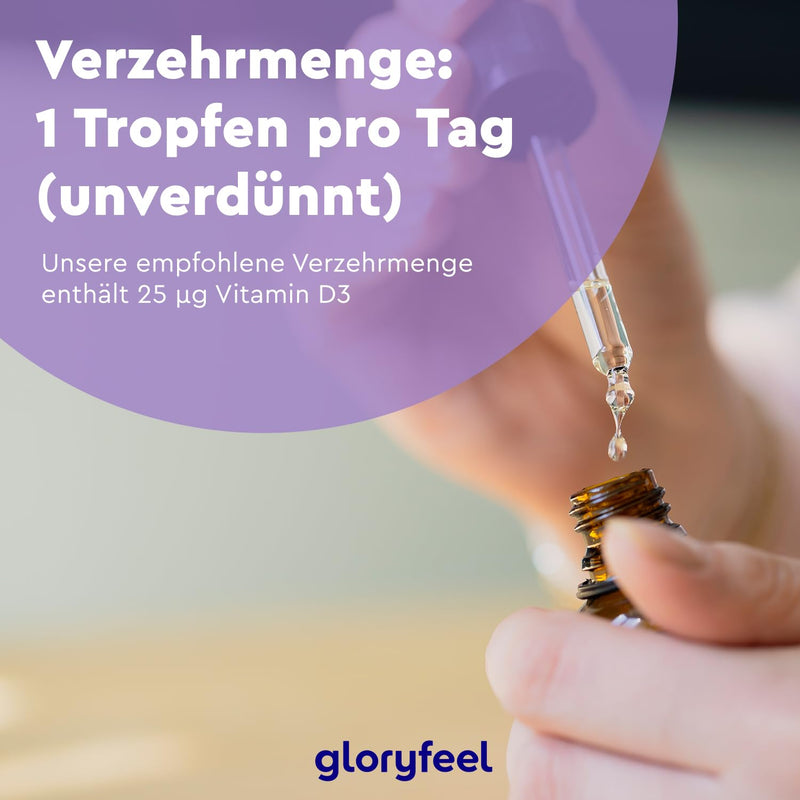 Vitamin D3 drops - 50ml (1700 drops) - Laboratory tested 1000 IU per drop - Made in MCT oil from coconut - No additives - High dosage without additives in Germany - NewNest Australia