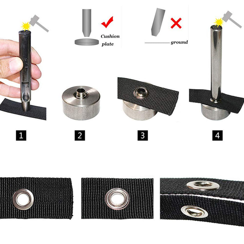 Grommet Kit,Grommets 1/2 inch Heavy Duty Metal Eyelets Kit for Fabric - NewNest Australia