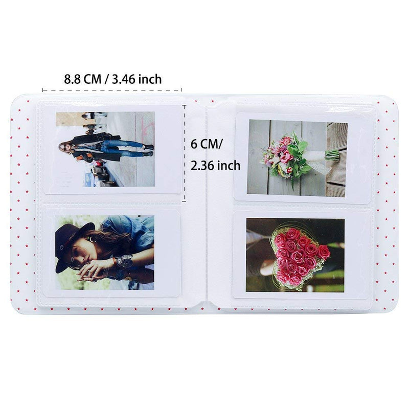 Ablus 64 Pockets Mini Photo Album for Fujifilm Instax Mini 7s 8 8+ 9 25 26 50s 70 90 Instant Camera & Name Card (Black n) Black 2 - NewNest Australia