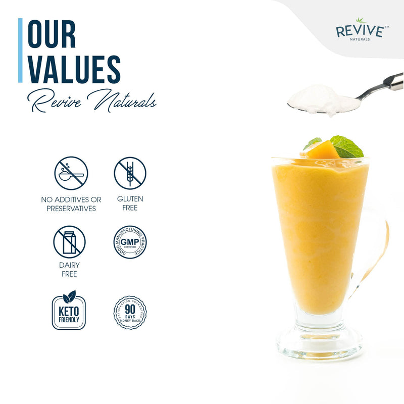 Revive Naturals Multicollagen Protein Powder - Types I, Ii, Iii, V & X - Hydrolysed Grass Feed Beef, Wild Caught Fish And Free-Range Chicken, Flavorless, Halal - (400 G), Powder - NewNest Australia