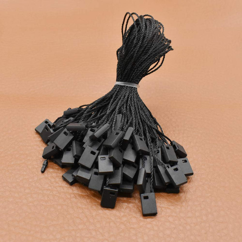 7 Inch Hang String Tag Fasteners Nylon Snap Lock Pin Loop Fastener Hook Ties 1000Pcs (Black) - NewNest Australia