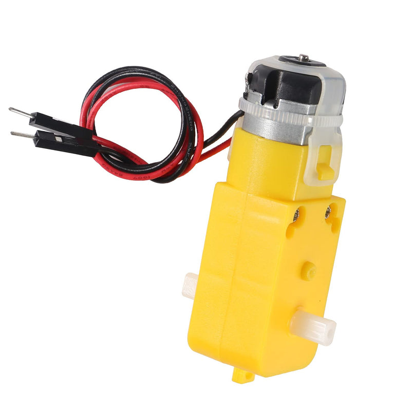 Dorhea 6PCS DC Electric Gear Motor TT DC 3V-6V Prewired Gear Motor Dual Shaft Intelligent Car Chassis for DIY Smart Car Robot Aircraft Toys/Robotic Body/Four-Wheel Drive Toy Car 6pcs Prewired - NewNest Australia