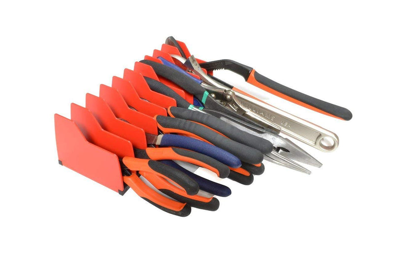 MLTOOLS Pliers Cutters Organizer Pro – Non-Slip Rubber Base – Fuel & Solvent Resistant – Durable & Long-Lasting Tool Storage Box Rack – 10 Tools Plier Organizer – Made in USA | P8248 (1 Pack) 1 - NewNest Australia