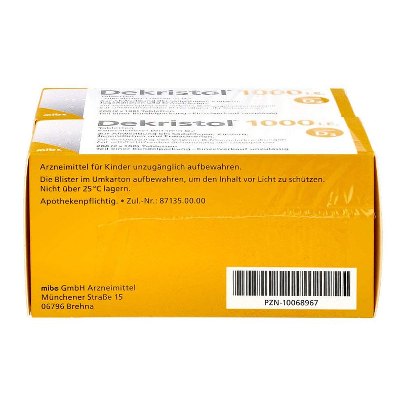 DEKRISTOL 1,000 IU tablets 200 pcs - NewNest Australia
