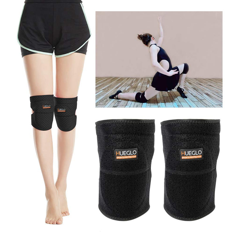HUEGLO Dance Knee Pads for Volleyball for Girls,Soft Sponge Knee Pads for Avoid Floor Burns & Bruising,1Pair,X-Large Black X-Large - NewNest Australia