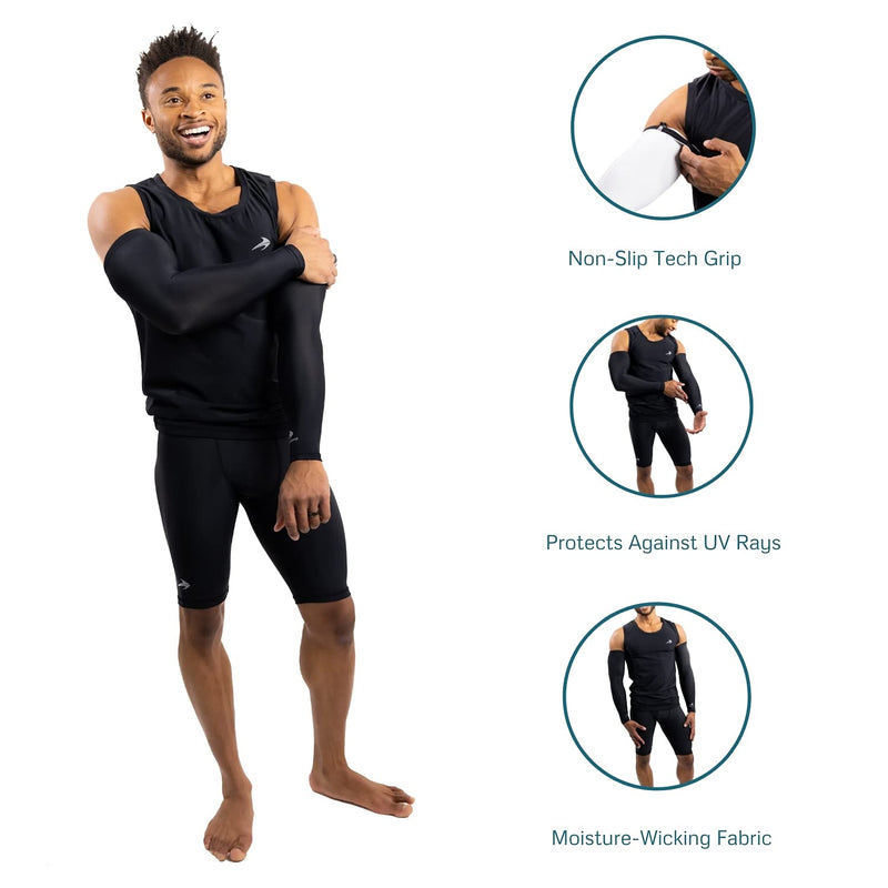 CompressionZ Compression Arm Sleeves for Men & Women UV Protection Elbow Sleeve Camo Large - NewNest Australia