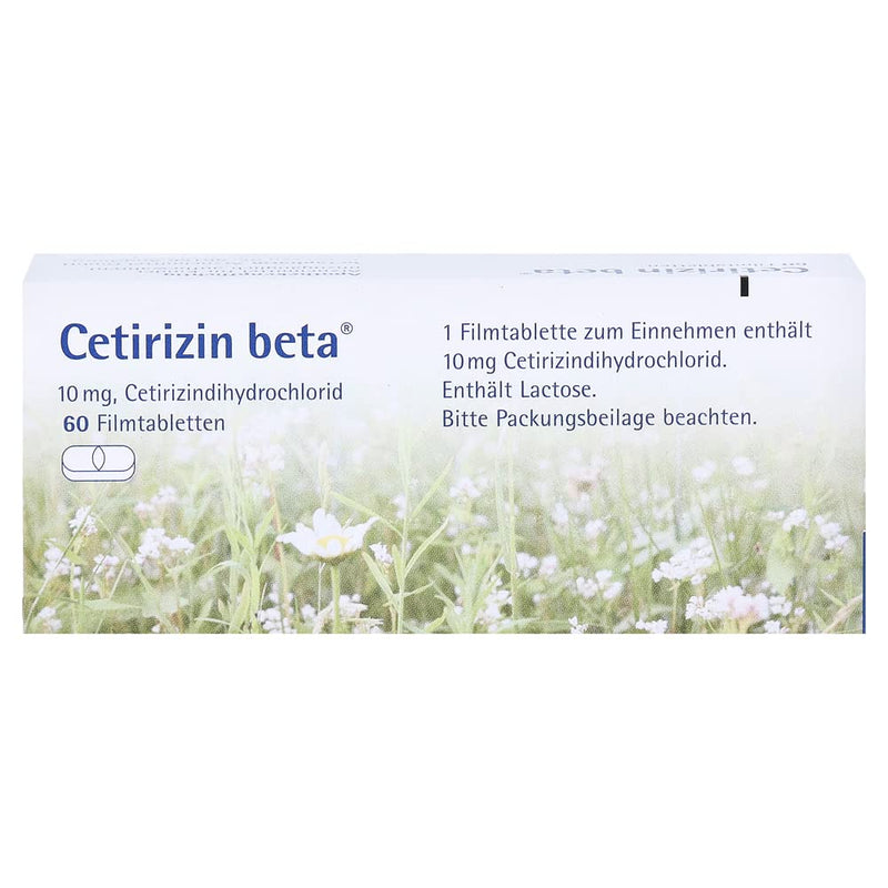 Cetirizine beta film-coated tablets, 60 pcs - NewNest Australia