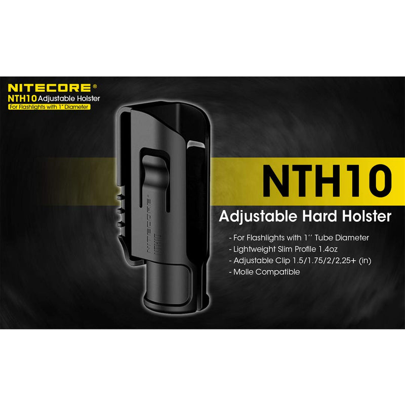 NITECORE NTH10 Adjustable Hard Holster for Flashlights with 1 inch Tube Diameter and LumenTac Keychain Light - NewNest Australia