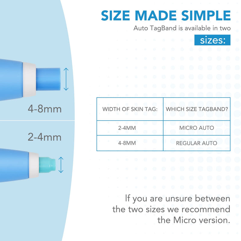 Skin Tag Remover,Painless Skin Tag Remover Pen,Skin Tag Removal Kit Tools with 40 Micro and Regular Skin Tag Bands,Easy Skin Tag Remover Device to Remove (2in1 Kit) (2-8mm) - NewNest Australia