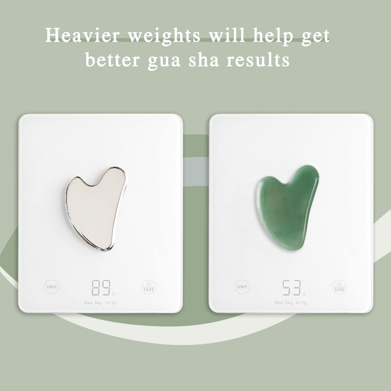 Gua Sha Facial Tool, Stainless Steel Guasha Board for SPA Acupuncture Therapy Trigger Point Treatment, Gua Sha Scraping Massage Tool - NewNest Australia