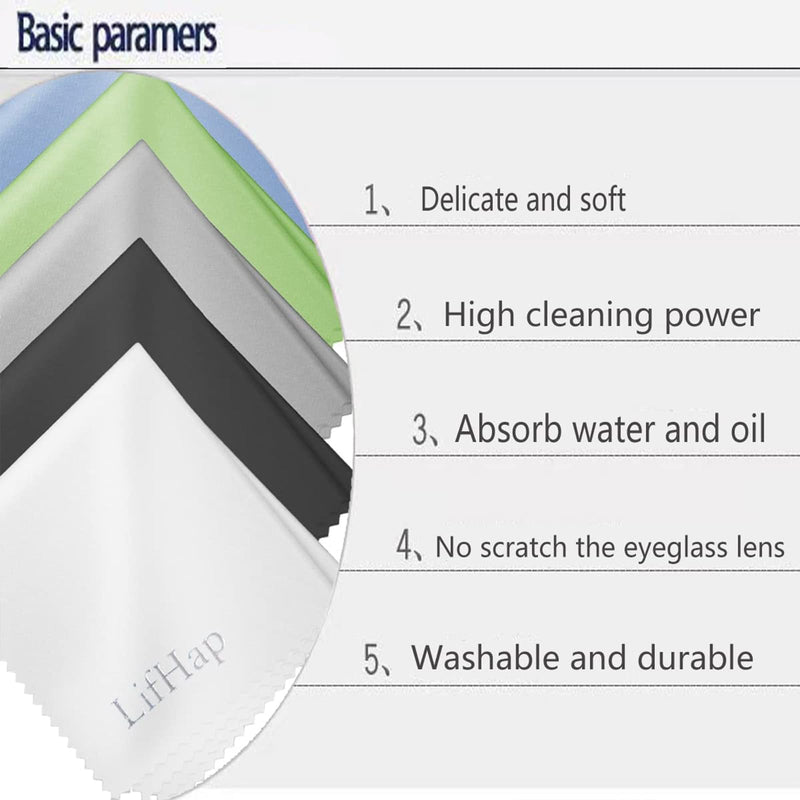 Glasses cleaning cloths, 15 pieces glasses cleaning cloths in 5 colors: microfiber cloths for wiping and cleaning glasses, cell phones, cameras, screens and other surfaces. - NewNest Australia